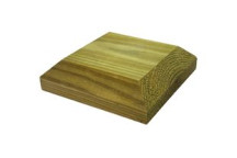 [KDM-PC1] 90x90 Smooth Planed Post Cap GREEN Treated (for 3\" Post)
