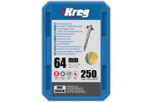 KREG - Pocket Screws - 64mm / 2-1/2\"  #8 Coarse  Washer-Head