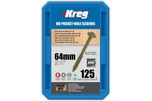 KREG - HD WR Pocket Screws - 64mm / 2-1/2\"  #14 Coarse Washer