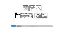 3 JIG SAW BLADES HSS 185?1,8x14TPI (METAL-SANDWICH PANELS/STRAIGHT/FIN