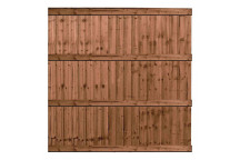 1.83 x 1.83 Heavy Duty 4-Railed Closeboard Treated Fence Panel