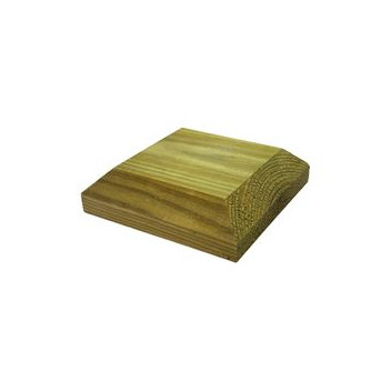 [KDM-PC1] 90x90 Smooth Planed Post Cap GREEN Treated (for 3\" Post)
