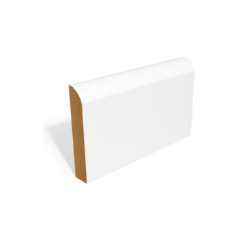 018 x 119 x 4200 mm MDF Primed Round One Edge Skirting FSC