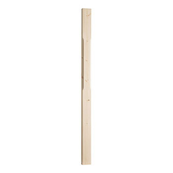 Half Stop Chamfered Newel Post 43x91x1500mm PEFC