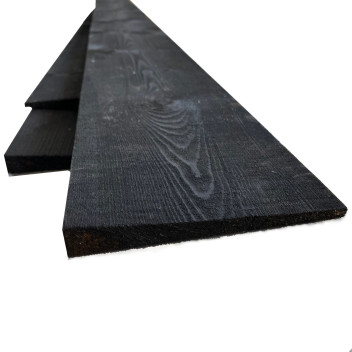 032 x 175 x 4800 mm (2ex) Black Painted Pressure Treated Feather Edge