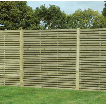1.8 x 1.8 Superior Double Slatted Fencepanel SDS180