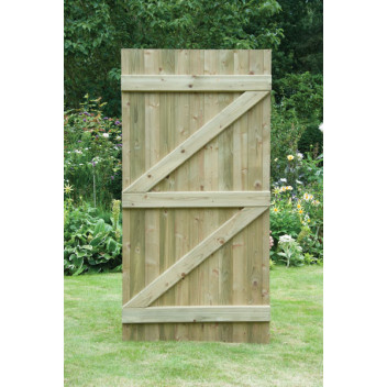 FTG180 Flat Top 0.9m x 1.8m Tongue & Groove Braced Gate