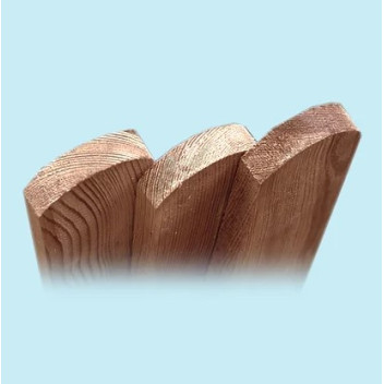 022 x 075 x 0900 mm Round Top Pales Pressure Treated FSC