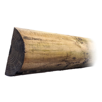 3.6m 100mm Half Round Machine AC500 Pressure Treated UC3 Rails