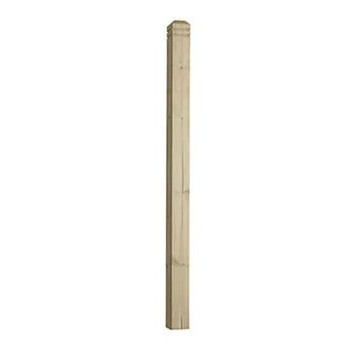 1.250m 83 x 83 Square Chamfered Treated Newel Posts DEP12CB PEFC