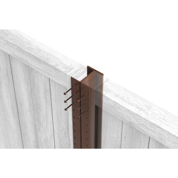 B806240B FENCEMATE DuraPost Classic 2.4m - Sepia Brown 48x51mm 25yr Gu