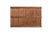 1.22 x 1.83 Heavy Duty 3-Railed Closeboard Treated Fence Panel
