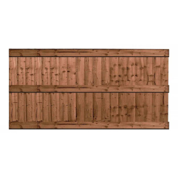 0.91 x 1.83 Heavy Duty 3-Railed Closeboard Treated Fence Panel 0.91 x 1.83 Heavy Duty 3-Railed Closeboard Treated Fence Panel